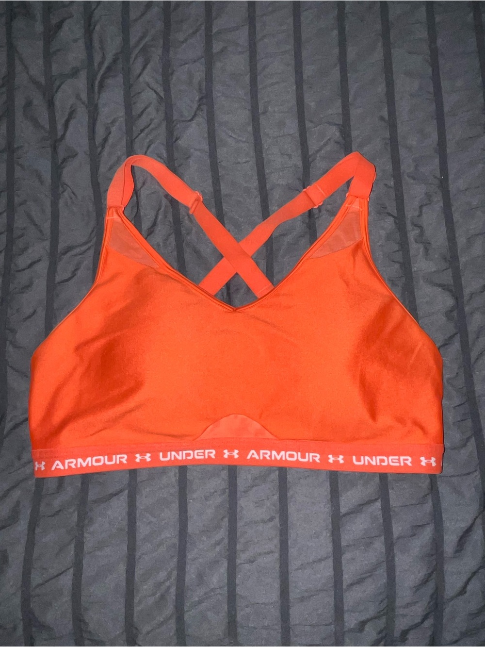 Under Armour Women’s Bright Orange Crossback Sports Bra